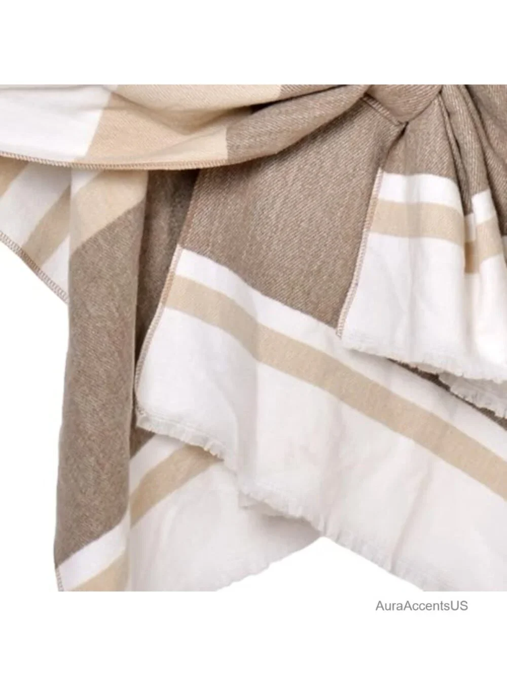 Plaid Shawl Wrap Poncho Sweater Cape Women's Open Front Cashmere-like Soft
